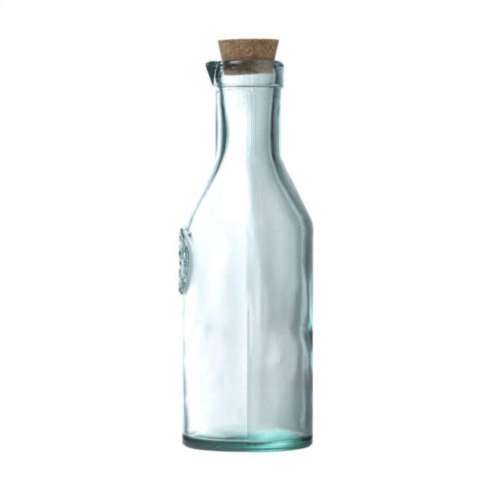 Drinkfles | Gerecycled glas | 1200 ml | Kurken dop