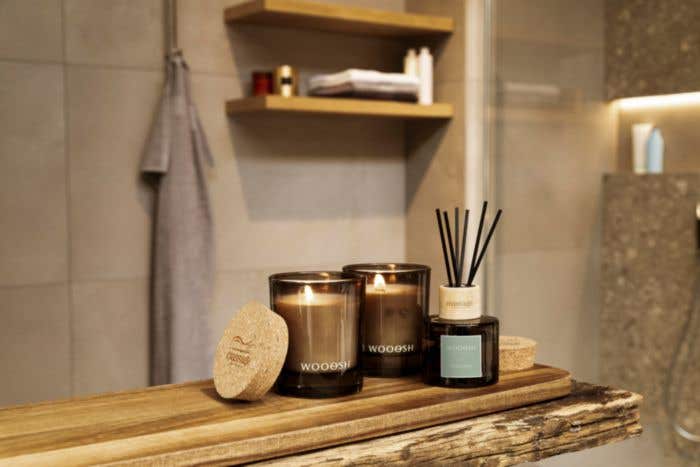 Wooosh Geurstokjes | Green Herbs | 75 ml | Glas met hout