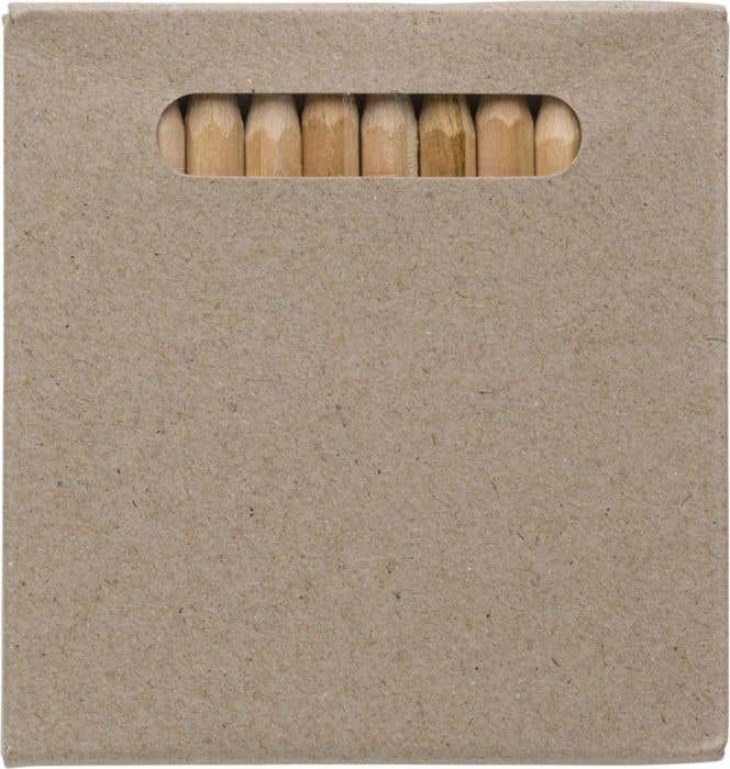 Naturel houten kleurpotloden [12 kleuren] | FSC® hout