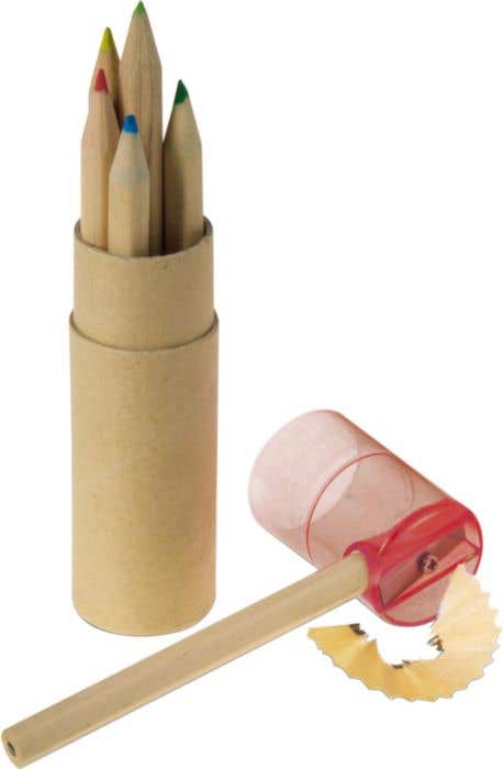 Potlodenset Libbie [6 kleuren] | FSC® hout