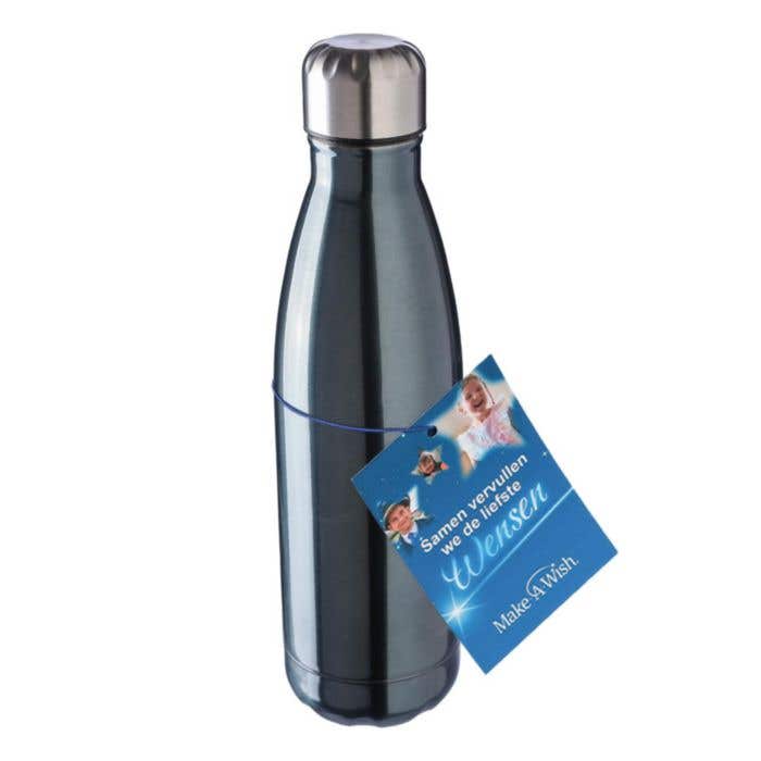 Drinkfles Lombok | 500 ml | Gerecycled RVS | Dubbelwandig