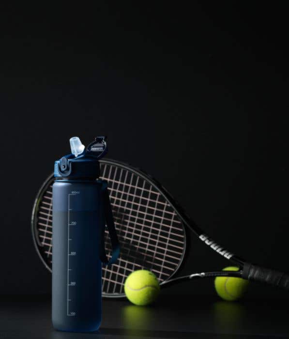 Drinkfles | Gerecycled | 1 l | Met rietje