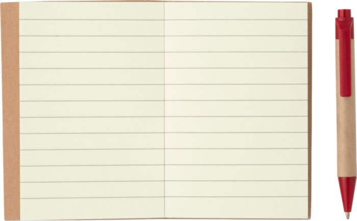 Notitieboekje Eco met balpen