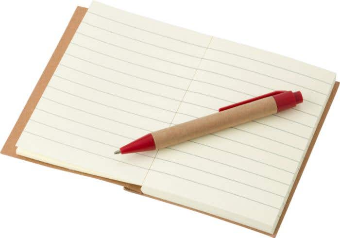 Notitieboekje Eco met balpen | FSC® papier