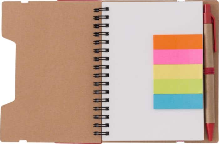 Notitieboek Eco-Wire | A5 | FSC® papier | 60 pagina's | Gelinieerd | Sticky notes