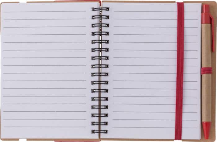Notitieboek Eco-Wire | A5 | FSC® papier | 60 pagina's | Gelinieerd | Sticky notes
