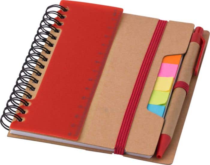 Notitieboek Eco-Wire | A5 | FSC® papier | 60 pagina's | Gelinieerd | Sticky notes