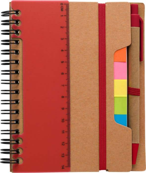 Notitieboek Eco-Wire | A5 | FSC® papier | 60 pagina's | Gelinieerd | Sticky notes