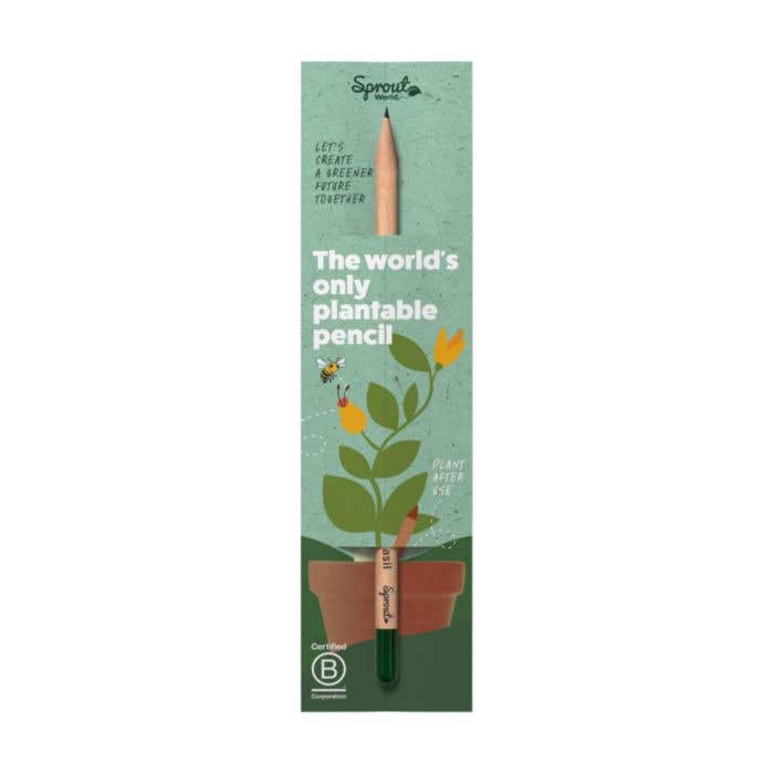 Sproutworld potlood Silas | Hout | Geslepen punt | Met zaadcapsule