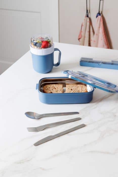 Lunchbox Alven | 750 ml | RVS | Transparante deksel