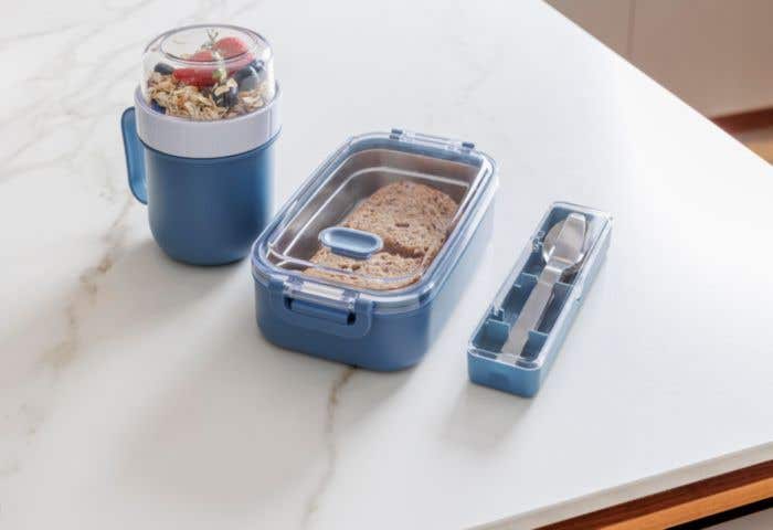 Lunchbox Alven | 750 ml | Gerecycled RVS | Transparante deksel