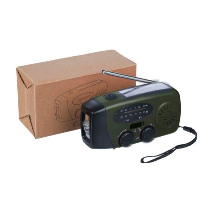 Noodradio Solan | Gerecycled | Solar | Powerbank | Zaklamp