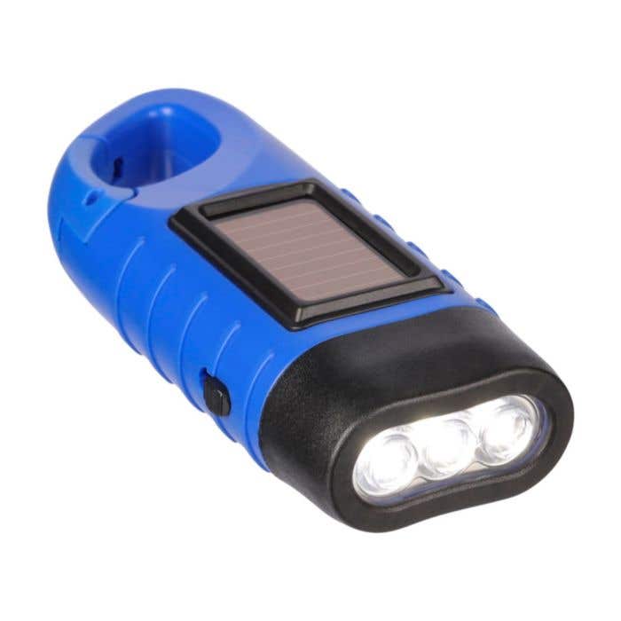 Zaklamp Kano | Gerecycled | Solar | Karabijnhaak