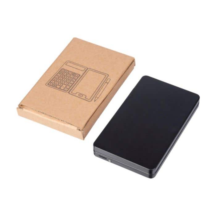 Rekenmachine Notex | Gerecycled | Met LCD-schrijftablet en styluspen