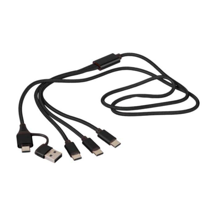 Oplaadkabel Hexa | 6-in-1 | 1 m kabellengte