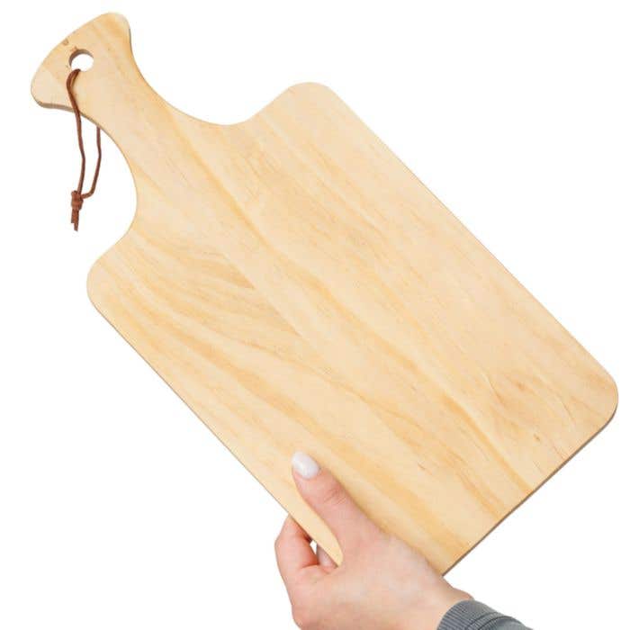 Snijplank Daxton | FSC® grenenhout | Ophangkoord | Met handvat