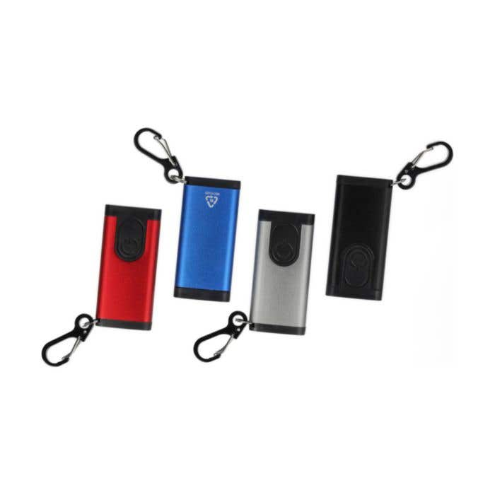 Alarmlampje Alero | Aluminium | Oplaadbaar | 90 dB alarm | Karabijnhaak