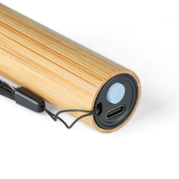 Zaklamp Lumbo | FSC® bamboe | 120 lumen | Draaglus
