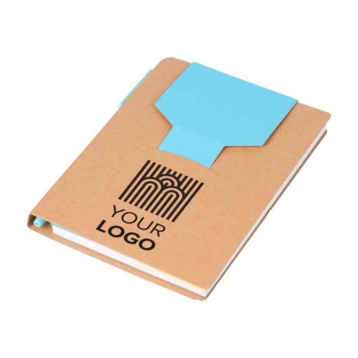 Notitieboek Quillo | A6 | Gerecycled | 70 pagina’s | Blanco | Sticky notes