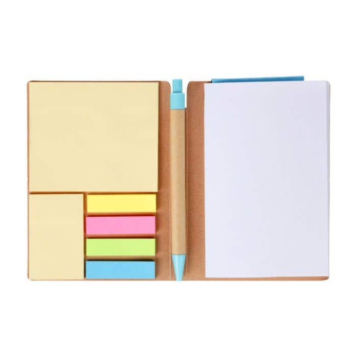 Notitieboek Quillo | A6 | Gerecycled | 70 pagina’s | Blanco | Sticky notes