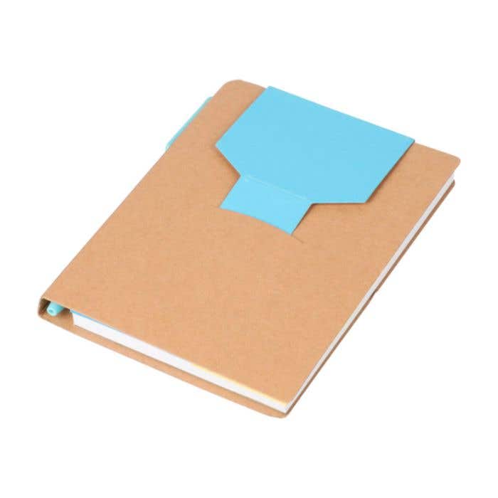 Notitieboek Quillo | A6 | Gerecycled | 70 pagina’s | Blanco | Sticky notes