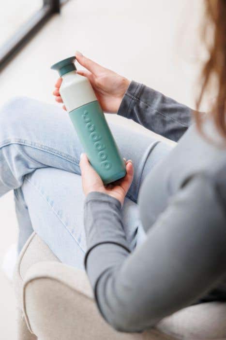Dopper Steel | 490 ml | RVS | Enkelwandig | Gekleurde beker | Drinkfles