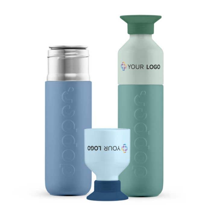 Dopper Steel | 490 ml | RVS | Enkelwandig | Gekleurde beker | Drinkfles