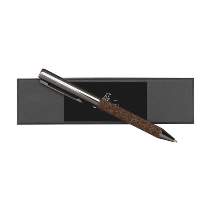Balpen CoffeeGround | RVS | 5% koffiedik | Draaimechanisme