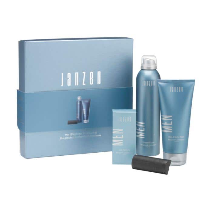 JANZEN geschenkset For Men M | 3-delig | Met autoparfum