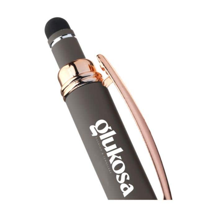 Stylus pen Luna | Gerecycled aluminium | Rubberen afwerking