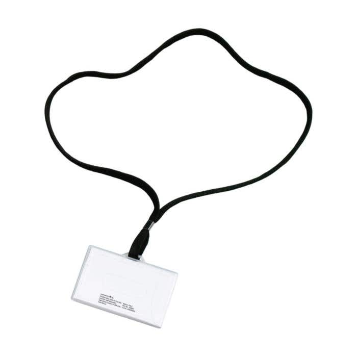 Naamkaarthouder LanyardBadge | Transparant | Lanyard | Met blanco insteekkaartje