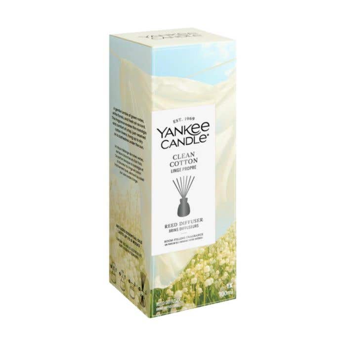 Yankee Candle geurstokjes Clean Cotton | 100 ml | 7 stokjes