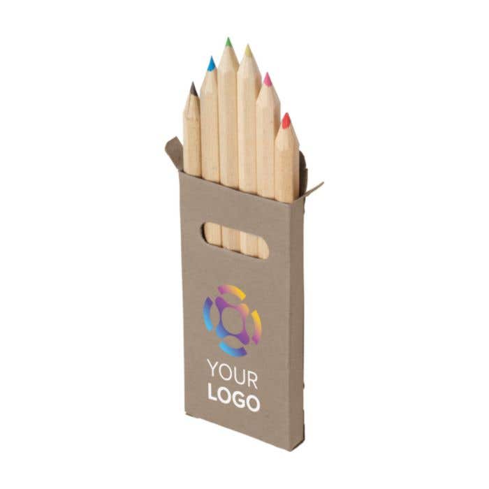 Kleurpotlodenset Gigi | 6 kleuren | Hout