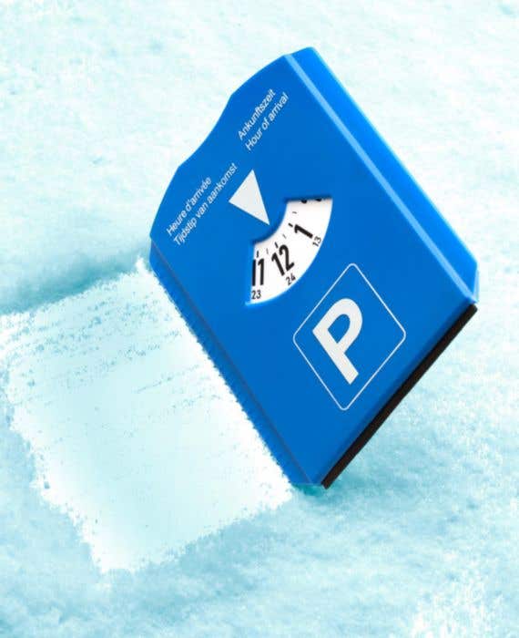 Parkeerschijf Cole | IJskrabber | Met winkelwagenmuntjes