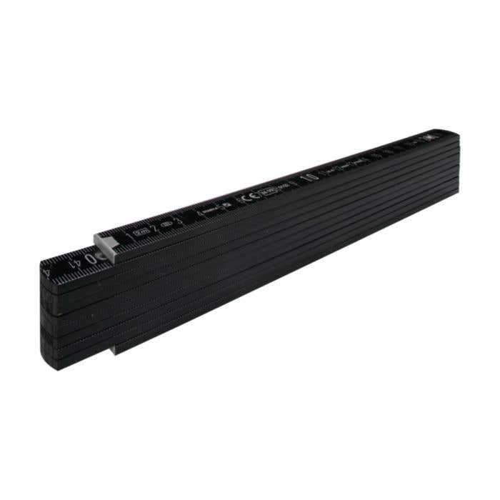 Stabila duimstok Black Pro 700 series | Hout | 2 m | Hoekschaal