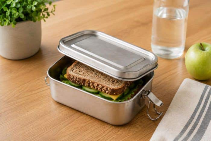 Lunchbox Reese | 750 ml | RVS | Gespsluiting
