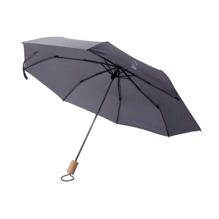 Paraplu Brooklyn | Ø 97 cm | Gerecycled | Opvouwbaar | Houten handvat
