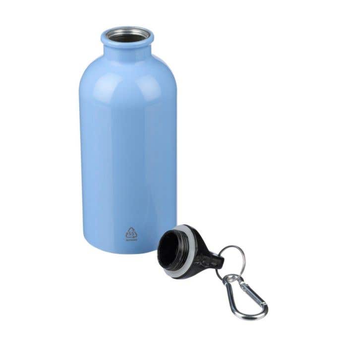Drinkfles Sable | 400 ml | Gerecycled RVS | Enkelwandig | Karabijnhaak