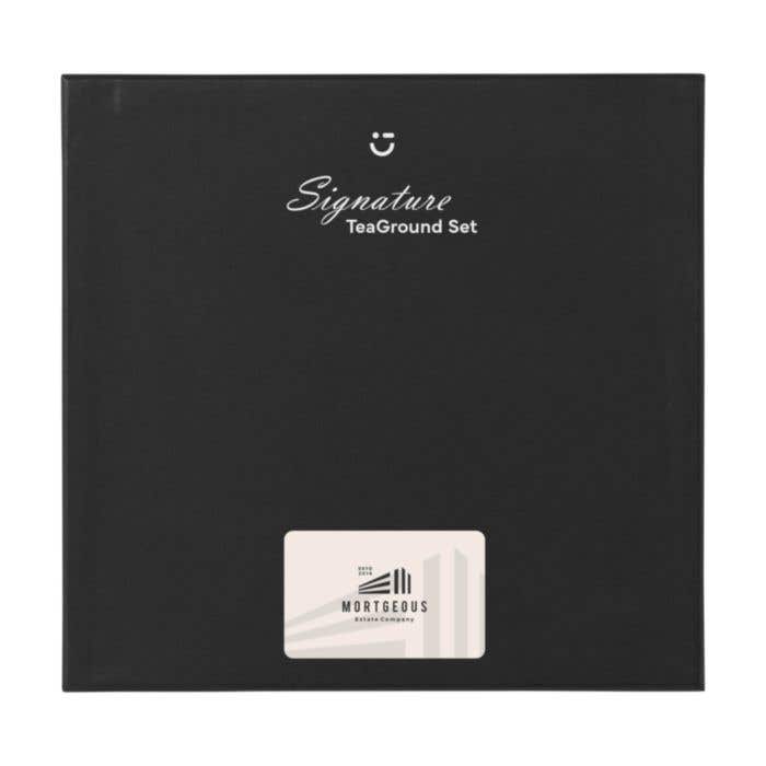 Geschenkset Signature TeaGround | Notitieboek, balpen en sleutelhanger | FSC® papier | In giftbox