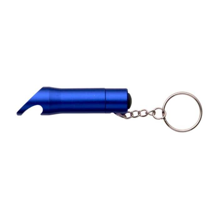 Sleutelhanger Carla | Aluminium | Zaklamp | Flesopener