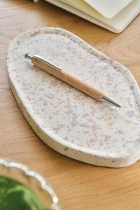 Balpen Marissa | Hout | Metalen details