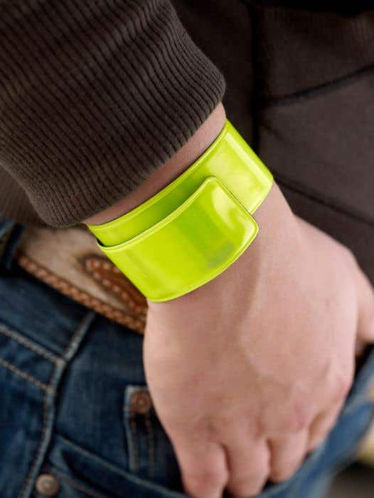 Reflecterende armband  Wrinkle Slap | Klapsluiting | Velours binnenzijde