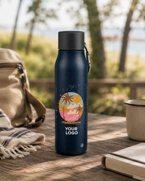 Drinkfles Cassian | 550  ml | Gerecycled RVS | Dubbelwandig