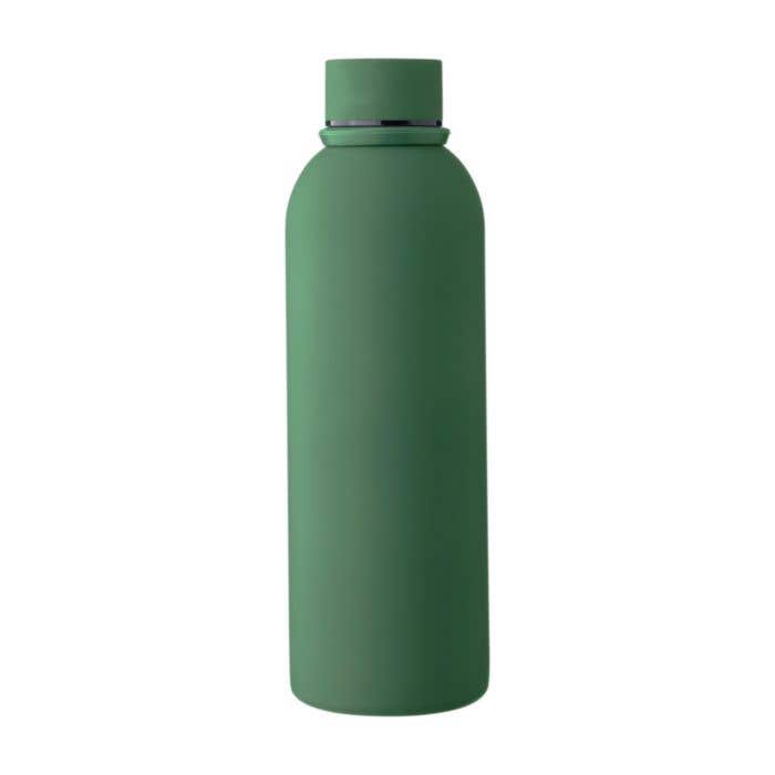 Drinkfles Sena | 500 ml | RVS | Dubbelwandig | Draaglus | Rubberen afwerking