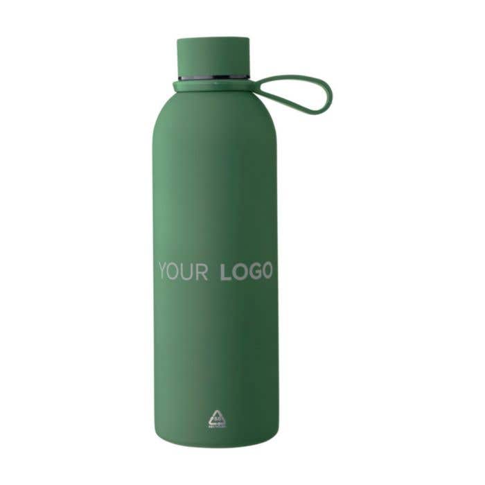 Drinkfles Sena | 500 ml | RVS | Dubbelwandig | Draaglus | Rubberen afwerking