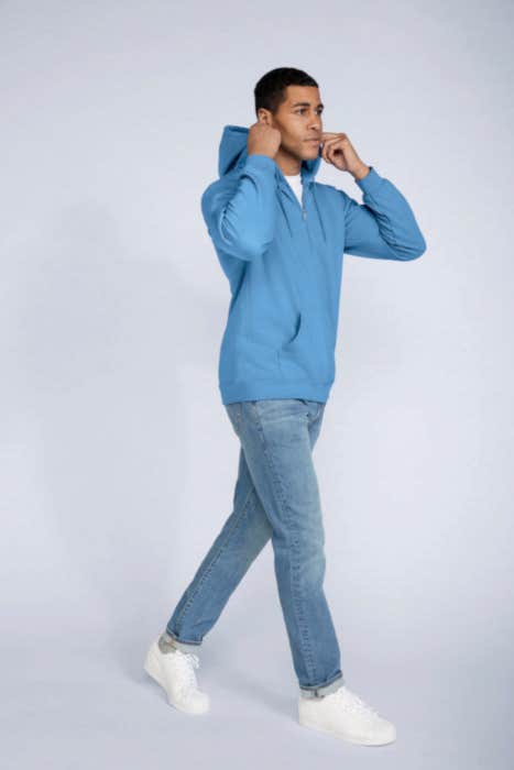 Gildan hooded vest Full Zip Heren