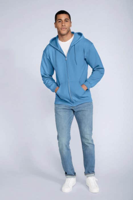Gildan hooded vest Full Zip Heren
