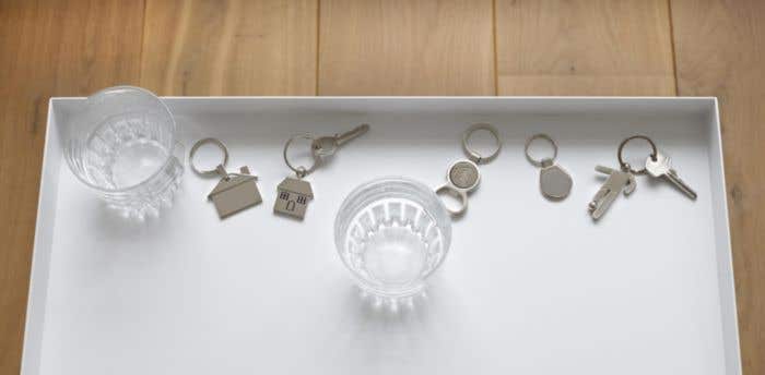 Sleutelhanger met opener en € 0,50 munt