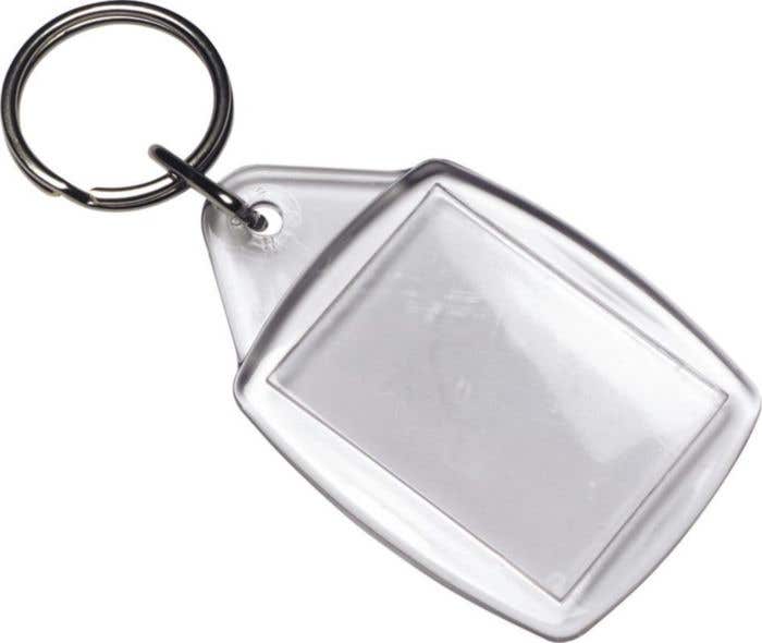 Transparante sleutelhanger Crystal