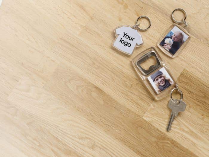 Transparante sleutelhanger Crystal